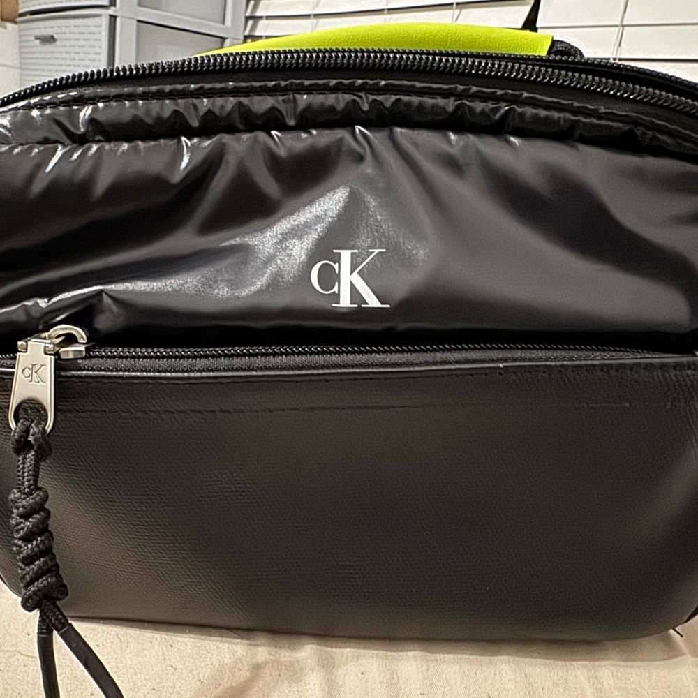 Calvin Klein Black Bag with Silver Accents
